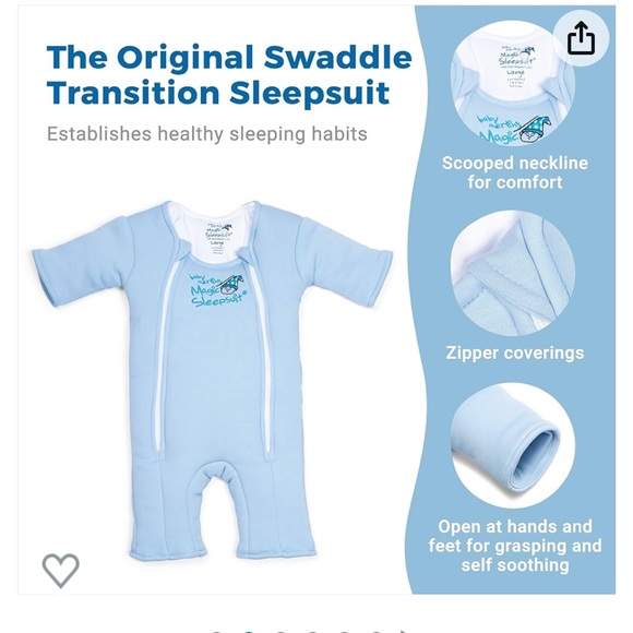 BABY Merlin Magic Sleepsuit NWOT 6-9m. Washed but never worn - Picture 9 of 9